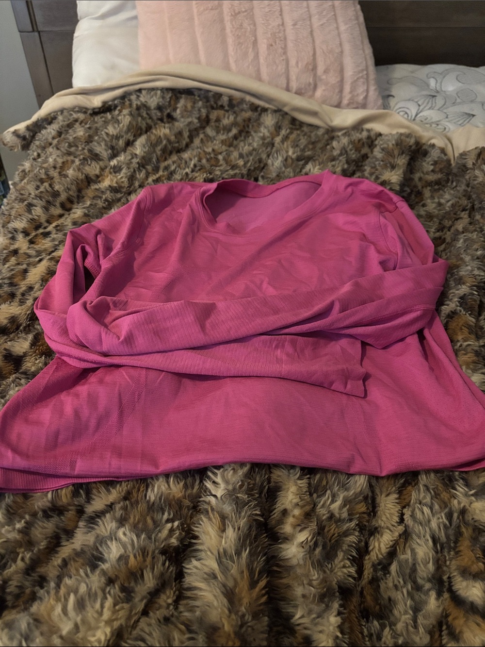 lululemon athletica Long Sleeve Crewneck Top - Bright Pink